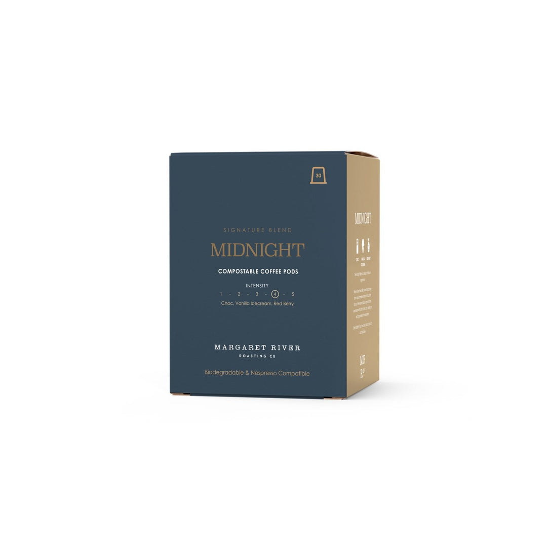 Midnight Coffee Pods - Compatibility Nespresso® - BIODEGRADABLE & COMPOSTABLE - Margaret River Roasting Co